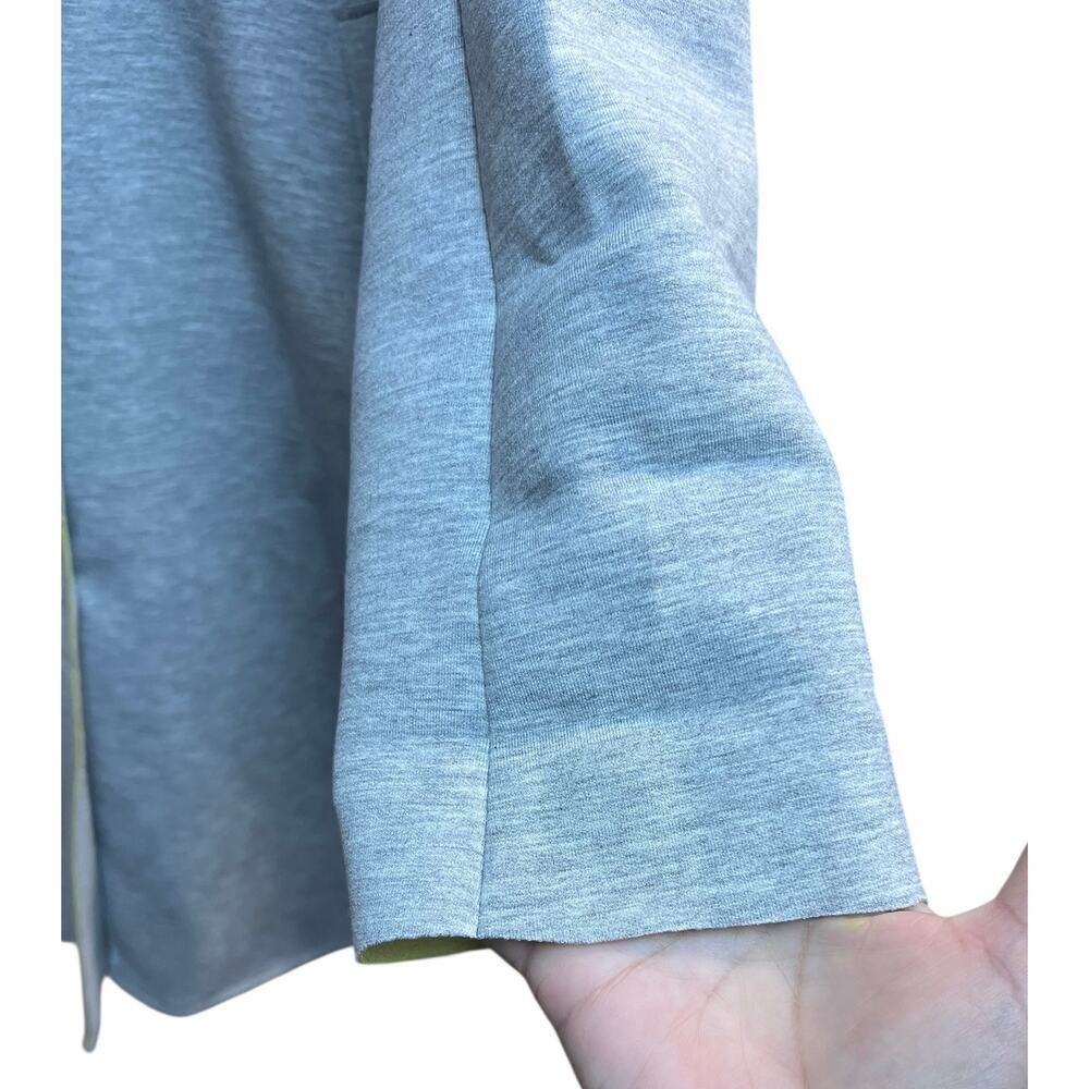 Carolina Belle Montreal Long Gray Duster Coatigan Gray Yellow Medium - Picture 7 of 10